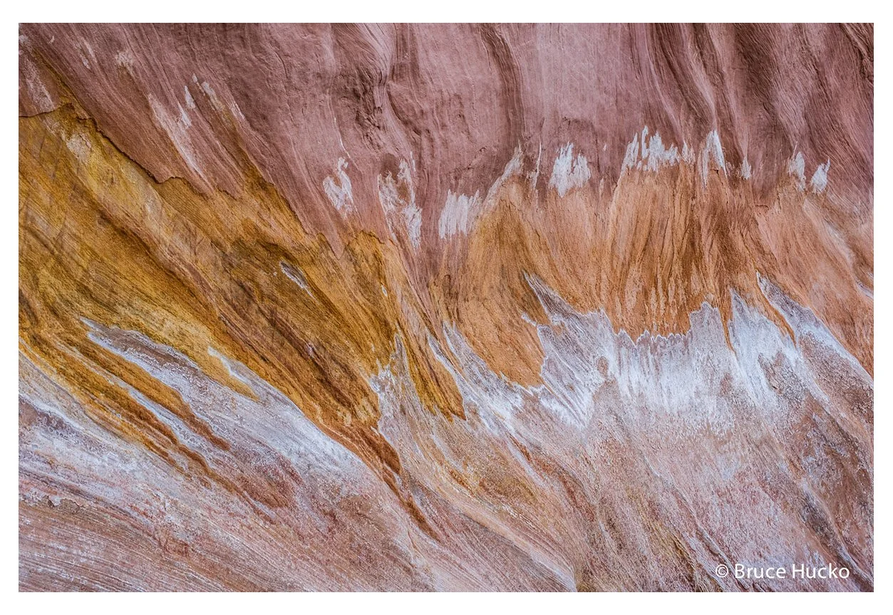 Sandstone wall study in warm tones, by Bruce Hucko
